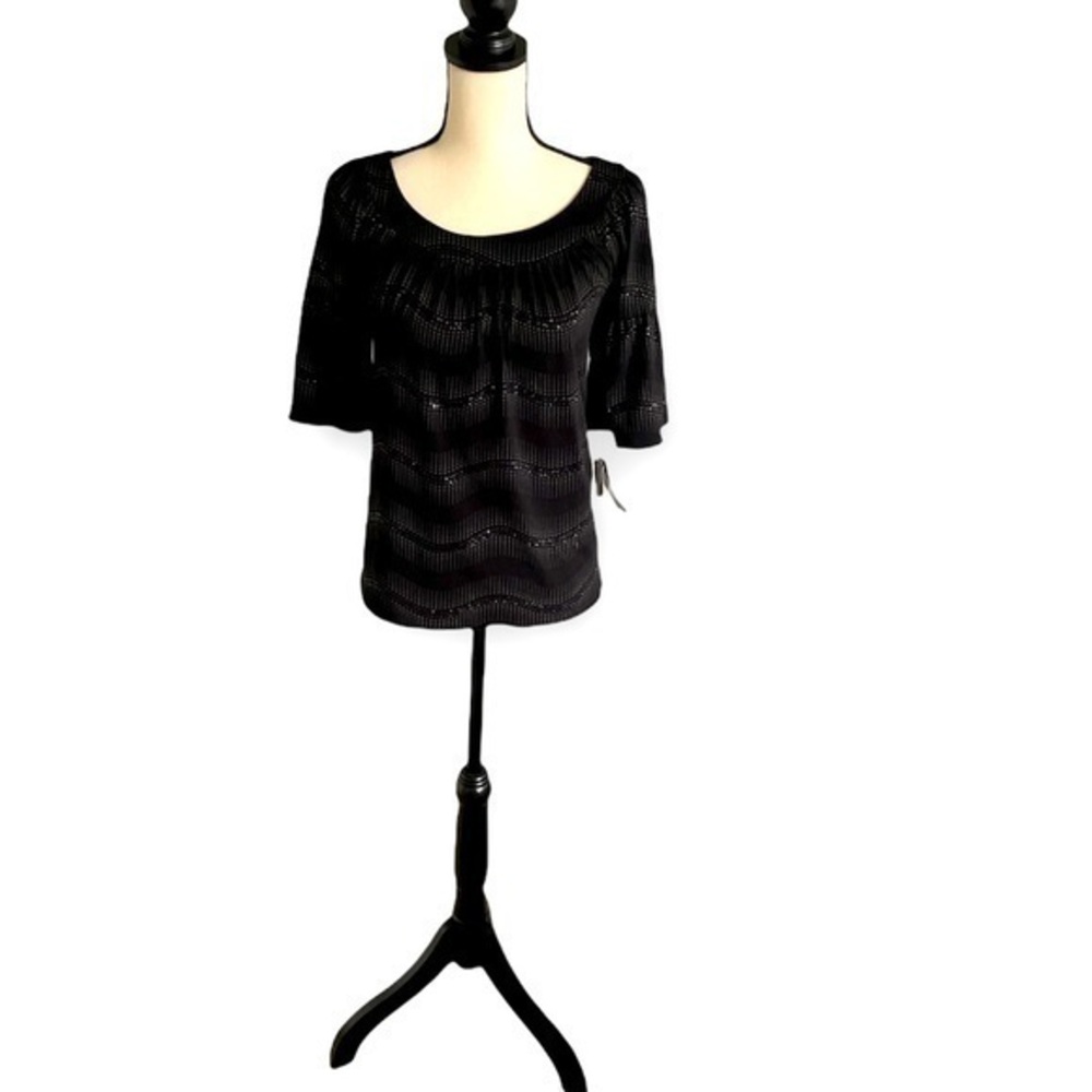A.Byer Sparkle Black Top Size M NWT